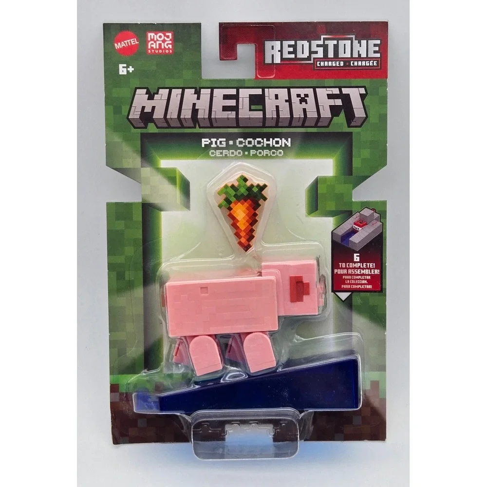 Pig Redstone Series Cocohon Action‎ Figure Pink Carrot TNT Cannon Piece